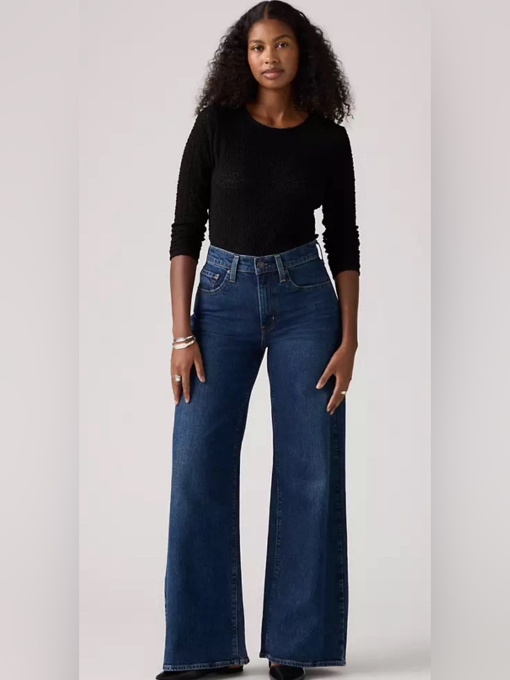 Levi’s 728 High Rise Wide Leg Jeans NWT Women’s 24x32 Stretch Denim